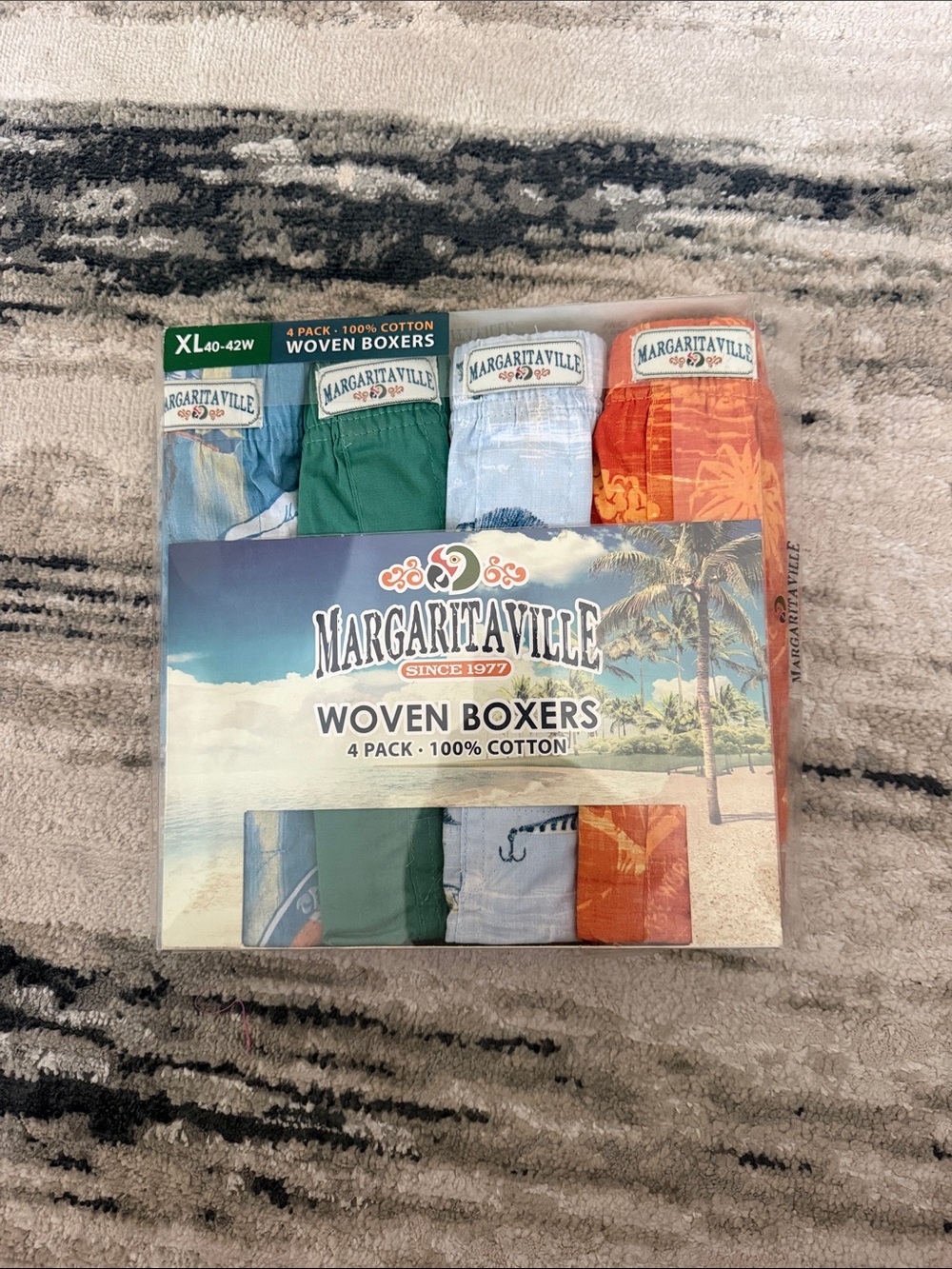 Margaritaville Men’s Woven Boxers 100% Cotton Size XL